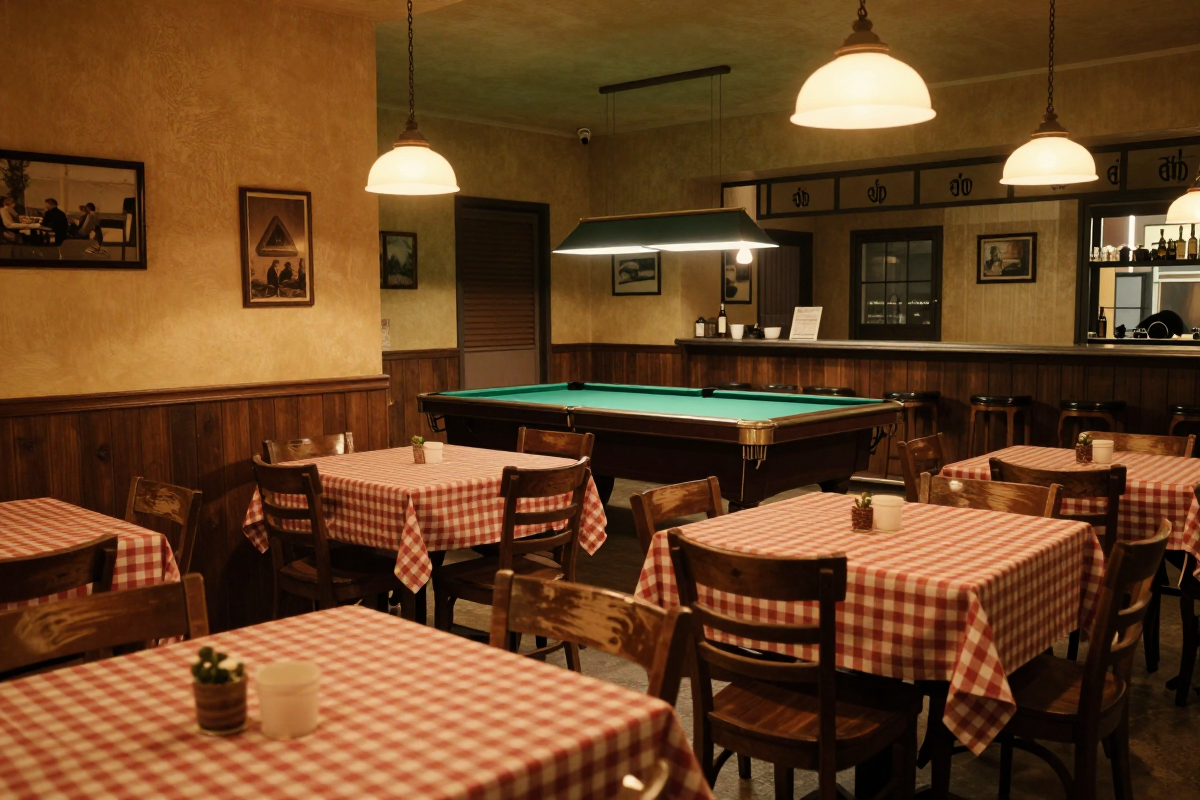 Interno dell'Osteria
