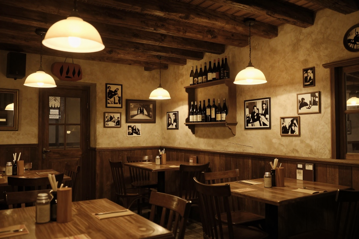 Interno dell'Osteria del Biliardo